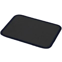 Rochelle Leather & Crochet Placemats Rectangular - Gray & Blue #2