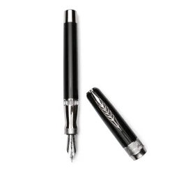 Rock Black Fountain Pen with Palladium Trims