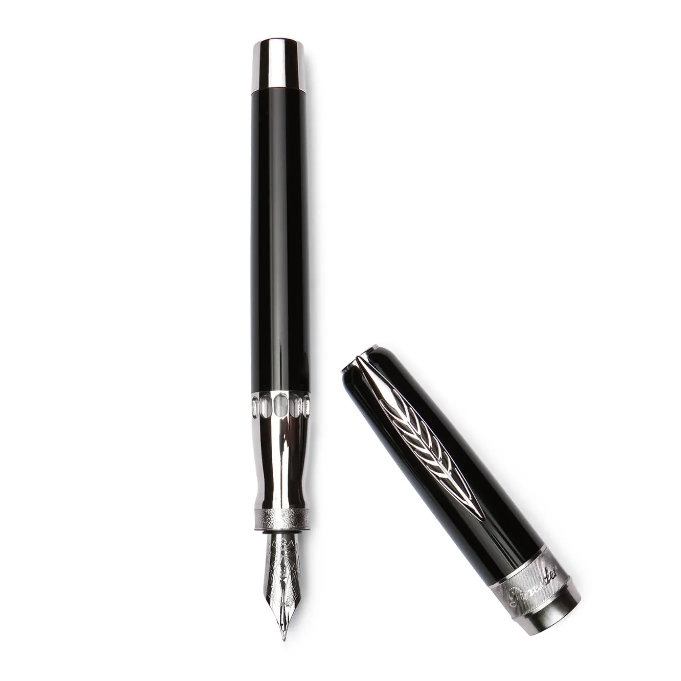 Rock Black Fountain Pen with Palladium Trims