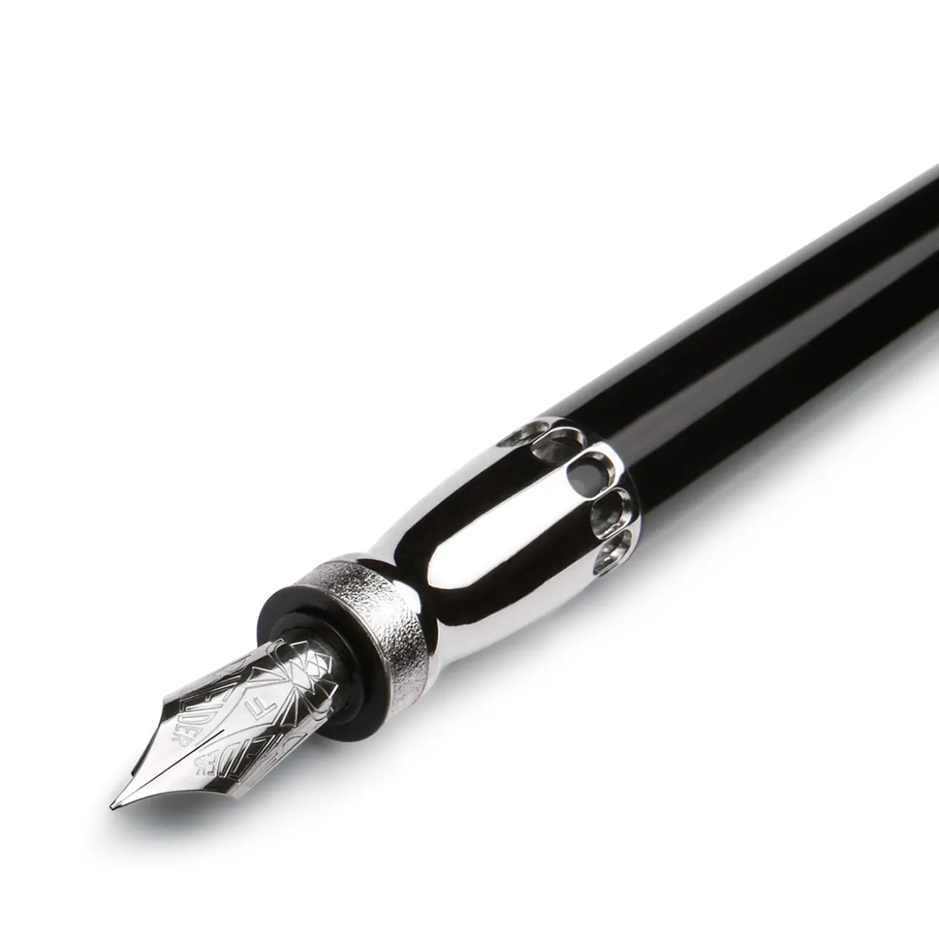 Rock Black Fountain Pen with Palladium Trims