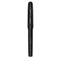 Rock Black Fountain Pen with Black Trims