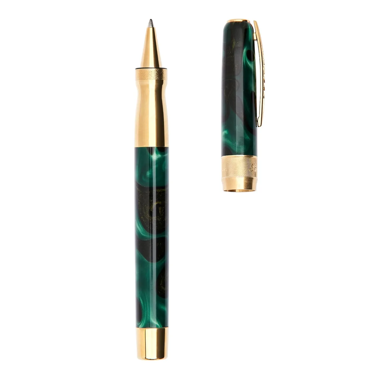 Rock Forest Rollerball Pen with Gold Trims