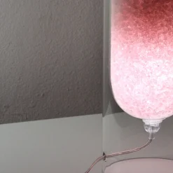 Rocklumìna Spherical S pink table lamp