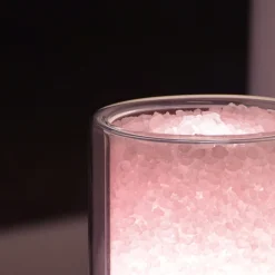 Rocklumìna Spherical S pink table lamp