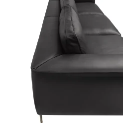 Roger Black Leather Sofa by Dainellistudio