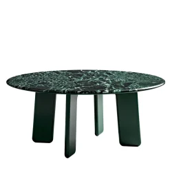 Roger Round Green Marble Dining Table