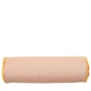 Roll Cushion in False Unit Jacquard Fabric