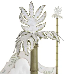 Roma Apple Green Bamboo with Ferns and Butterflies Bed
