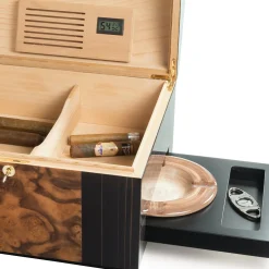 Roma Cigar Case with Ashtray