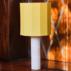 Roma Dodecagon Large Yellow Table Lamp
