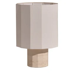 Roma Dodecagon Medium White Table Lamp