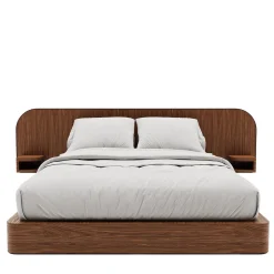 Roma Oak Wood Bed