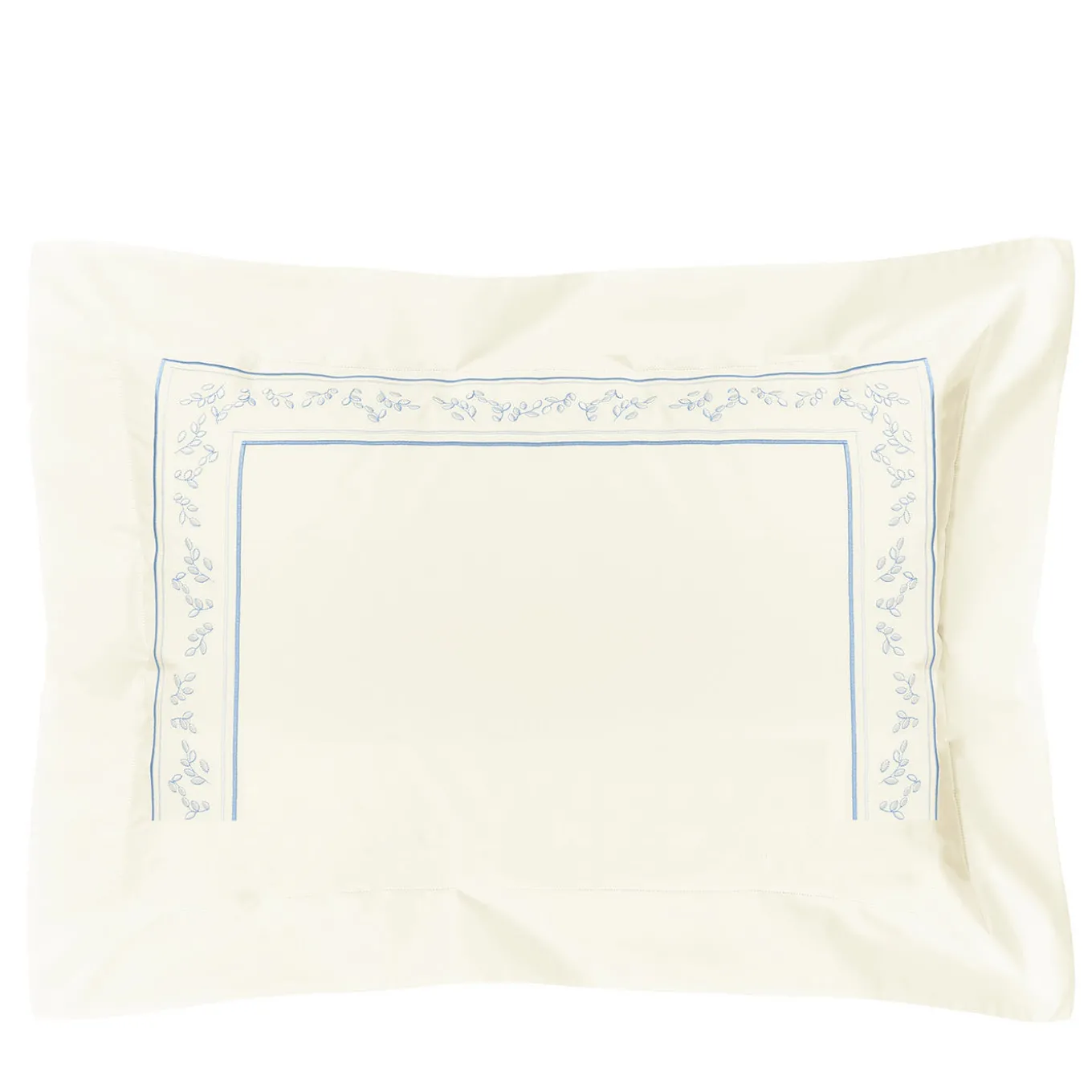 Roma Off White & Light Blue US King Sham