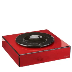 Roma Red and Black Ashtray
