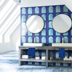 Roma Square Blue & Turquoise Tile