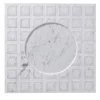 Roma White Carrara Marble Q Plate