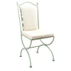 Rombi Outdoor Green Wrought Chair in Stainless Steel