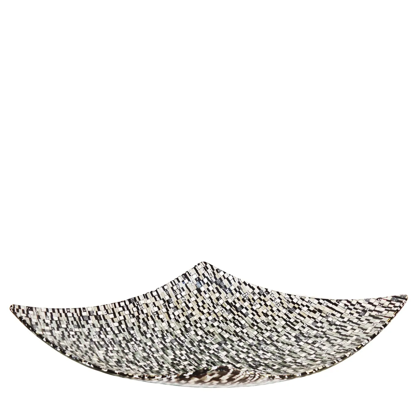 Rombo Sunshine Black-And-White Centerpiece Bowl