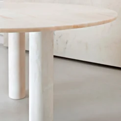 Rosa Portogallo Marble Lovemelovemenot Dining Table by Michael Anastassiades
