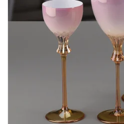 Rosa Set of 6 Pink Liquor Glasses