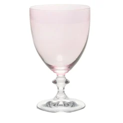 Rosy Set of 2 Pink Wine Glasses