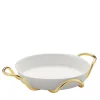 Round Baking Dish with Golden Holder by Itamar Harari