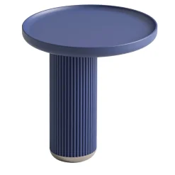 Round Blue Side Table