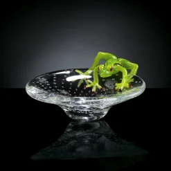 Round Bowl with Green Frog