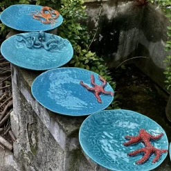 Round Plate with Octupus