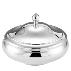 Round Silver Bonbon Box