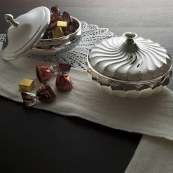 Round Silver Bonbon Box