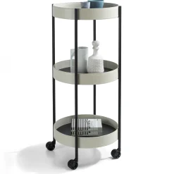 Route Totem White Leather Cart