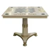 Royal Wood and Brass Checkboard Table