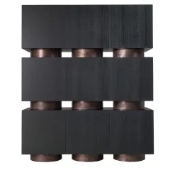 Rubik Black Cabinet by Dainelli Studio