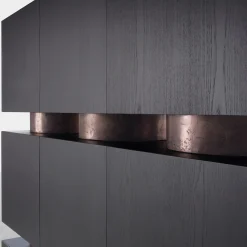 Rubik Black Cabinet by Dainelli Studio