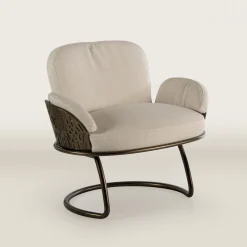 70s White Armchair