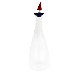 Sailboat Hand-blown Glass Bottle