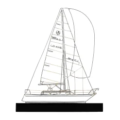 Saint Barth Metal Sail Boat