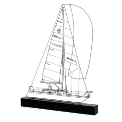 Saint Barth Metal Sail Boat