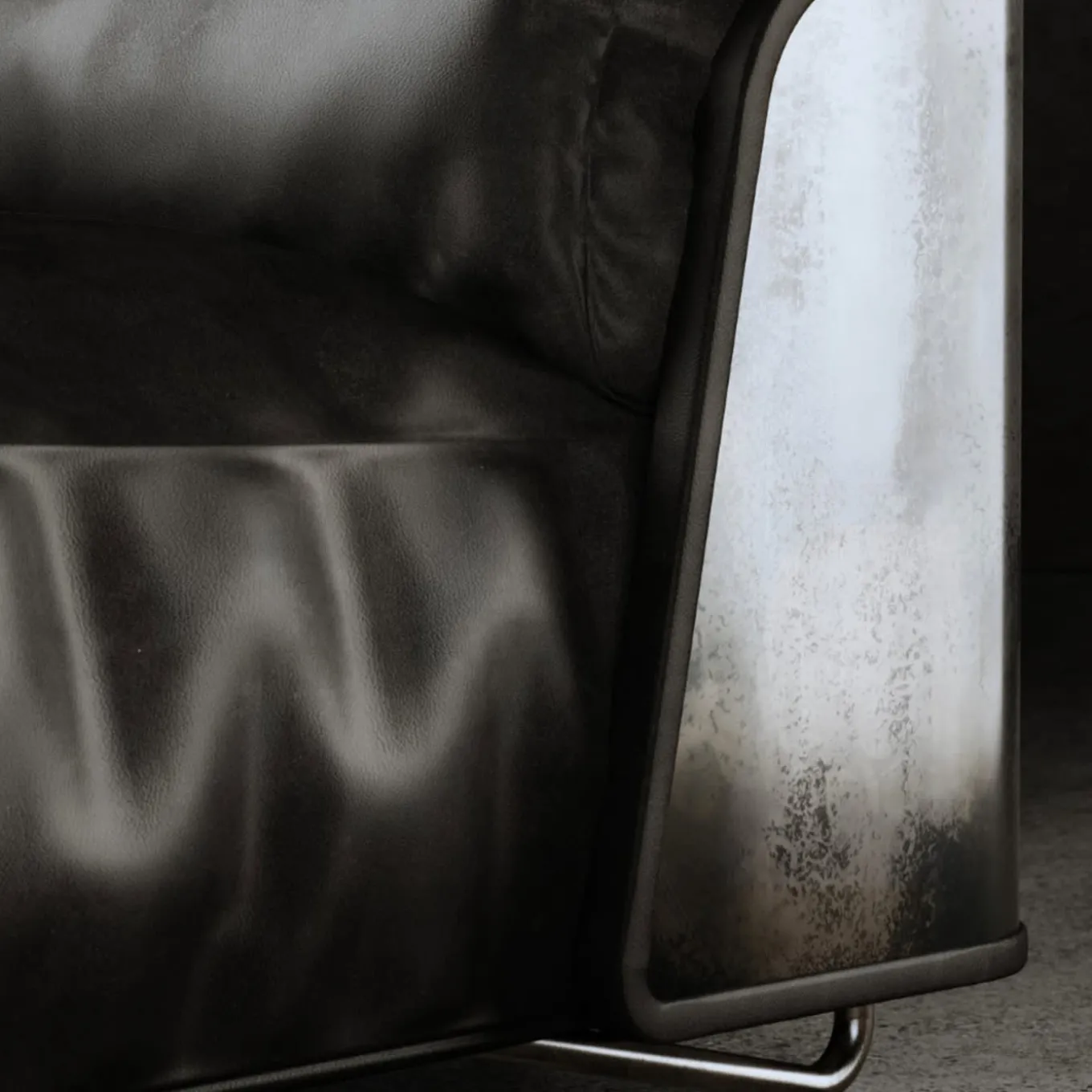 Saint-Germain Armchair Black Leather