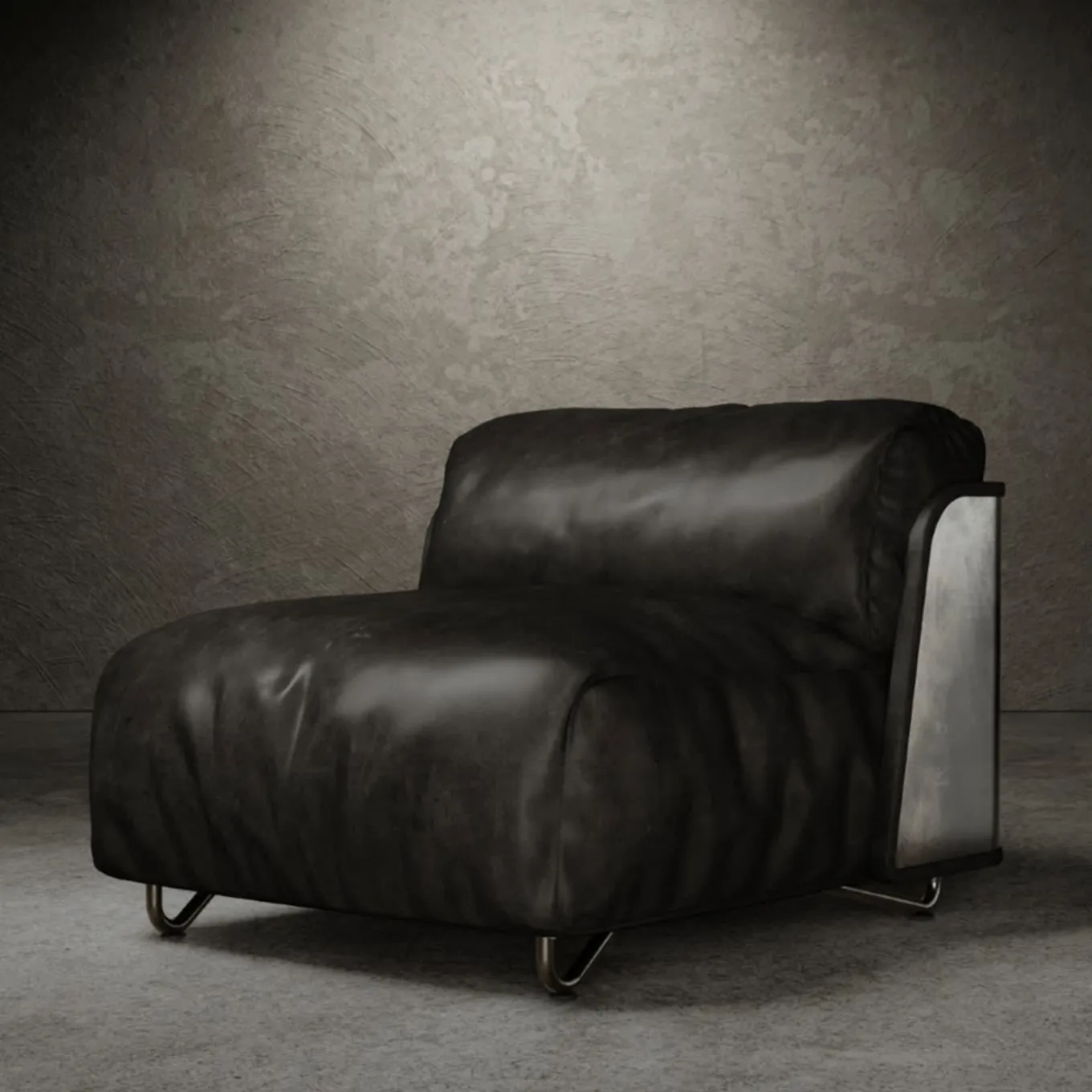 Saint-Germain Armchair Black Leather