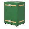 Saint-Tropez Green Wardrobe Trunk with Oak Inserts