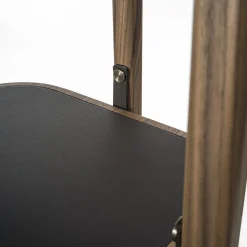 Salina Three-Level Brown Wood Bookcase