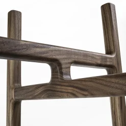 Salina Three-Level Brown Wood Bookcase