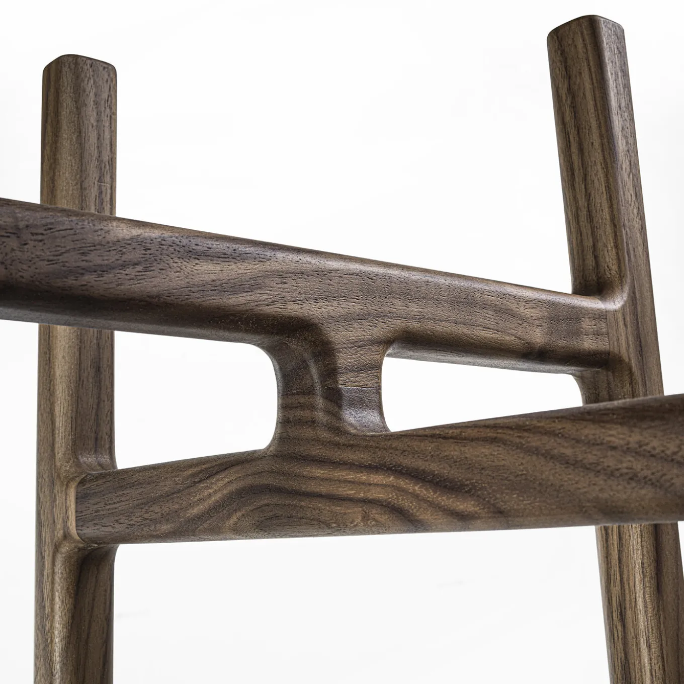 Salina Three-Level Brown Wood Bookcase