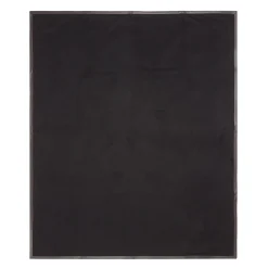 Salon Leather-Hemmed Black Small Blanket