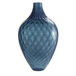 Samarcanda Tall Balloton Air-Force Blue Decorative Vase