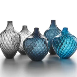 Samarcanda Tall Balloton Air-Force Blue Decorative Vase