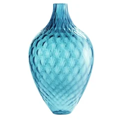 Samarcanda Tall Balloton Turquoise Decorative Vase