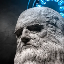 San Leonardo Da Vinci Bio Mortar & Rice Husk Sculpture